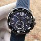 2017 Swiss Quality Replica Calibre De Cartier Diver SS Blue Rubber Watch (3)_th.jpg